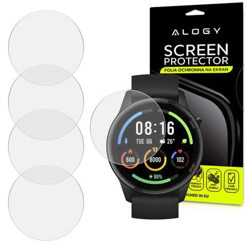 5x Alogy Displayschutzfolie für Mi Watch Color Sport Smartwatch