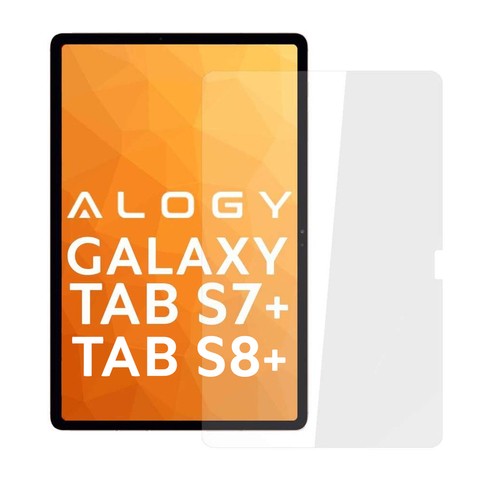 Alogy 9H Panzerglas für Samsung Galaxy Tab S7 Plus / S8 Plus T970 / T976B / X800 / X806