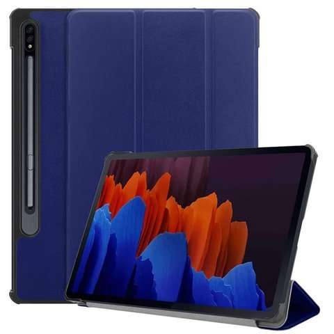 Alogy Book Cover Case für Samsung Galaxy Tab S7 / S8 11.0 T870 / T875 / T876B / X700 / X706 Marineblau