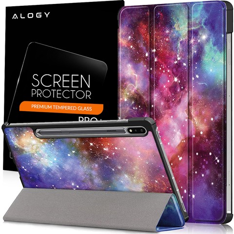 Alogy Book Cover Tablet Hülle für Samsung Galaxy Tab S7 Plus 12.4 T970 / T976 Galaxy Glass