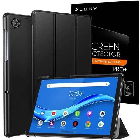 Alogy Book Cover für Lenovo M10 Plus 10.3 TB-X606 Schwarz Alogy Glas