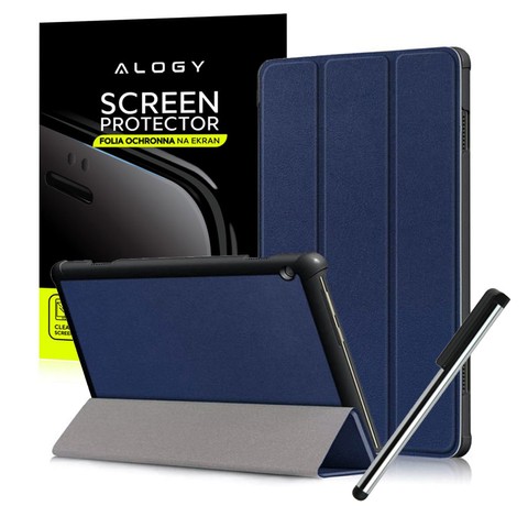 Alogy Book Cover für Lenovo Tab M10 10.1 TB-X605 Navy FOIL SCRIPTION