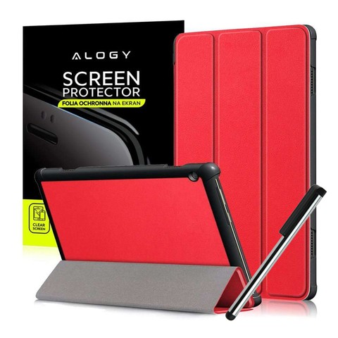 Alogy Book Cover für Lenovo Tab M10 10.1 TB-X605 Red FOIL SCRIPTION