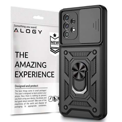 Alogy Camshield Stand Ring Case mit Kameraabdeckung für Samsung Galaxy A32 5G