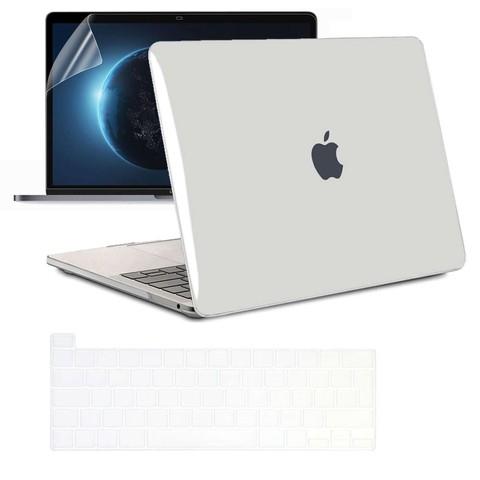 Alogy Hard Case für Apple MacBook Pro 13 M1 2021 Transparente Tastaturfolie