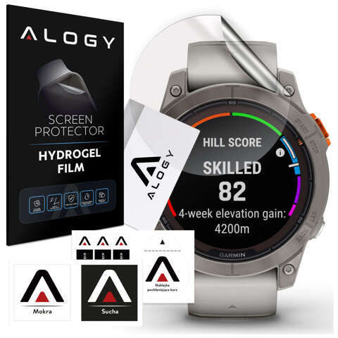 Alogy Hydrogel-Schutzfolie für Garmin Fenix ​​​​7 Pro Smartwatch