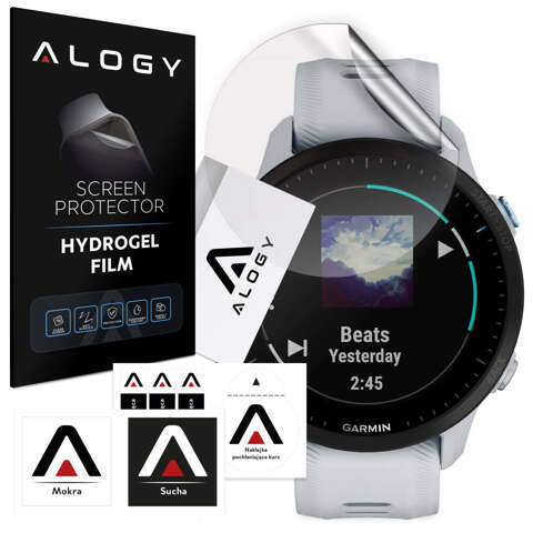 Alogy Hydrogel-Schutzfolie für Garmin Forerunner 955 Smartwatch