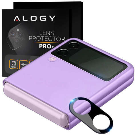 Alogy Lens Protector PRO Kameraschutz aus Metall für Samsung Galaxy Z Flip 3 schwarz