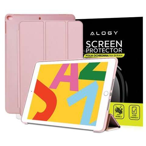 Alogy Smart Case Apple iPad Air 2 Silikon Rosa Folie