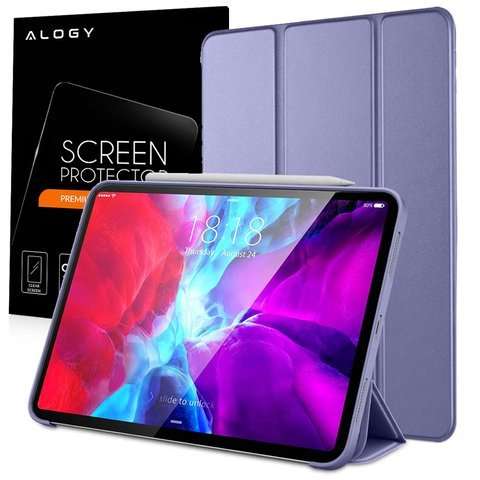 Alogy Smart Pencil Case für iPad Air 4 2020/5 2022 / iPad Pro 11 Lavendelglas