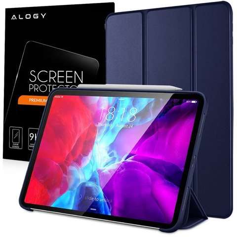 Alogy Smart Pencil Case für iPad Air 4 2020/5 2022 / iPad Pro 11 Marineblaues Glas