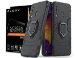 Alogy Stand Ring Armor Hülle für Samsung Galaxy A60 / M40 schwarz Alogy Glas