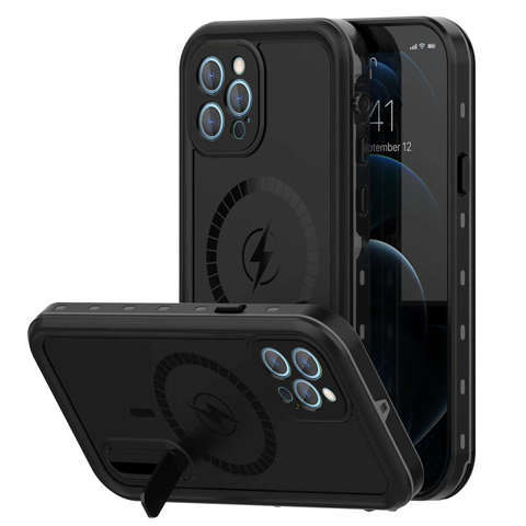 Armored 360 Case wasserdicht IP68 für MagSafe für iPhone 13 Pro Max Schwarz