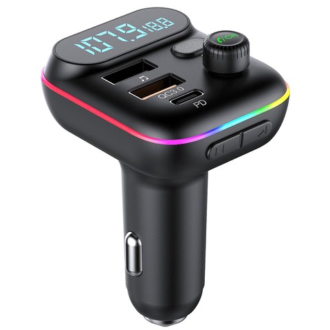 Autoladegerät Alogy FM Transmitter Bluetooth 5.0 Speicherkarte 32GB USB QC 3.0 TYPE-C PD