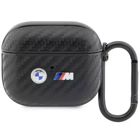 BMW BMA3WMPUCA2 Hülle für AirPods 3 Gen Cover schwarz/schwarz Carbon Double Metal Logo