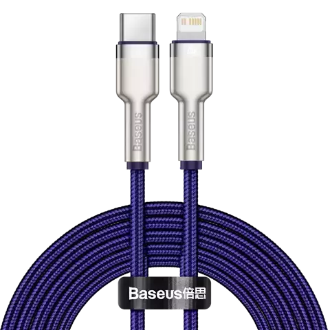 Baseus Cafule USB-C-zu-Lightning-Kabel, 20 W, 2 m (lila)