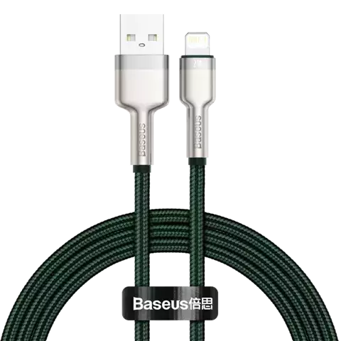 Baseus Cafule USB-auf-Lightning-Kabel, 2,4 A, 1 m (grün)