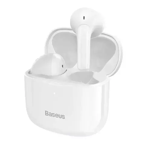 Baseus E3 Wireless Bluetooth 5.0 TWS Kopfhörer In-Ear Wasserdicht IP64 Weiß (NGTW080002)