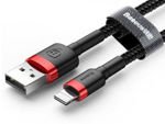 Baseus Kabel USB Lightning iPhone 2.4A 1m Czerwony