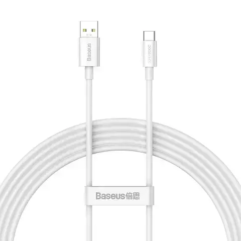 Baseus Superior Series SUPERVOOC USB-A auf USB-C 65W 2m Kabel weiß