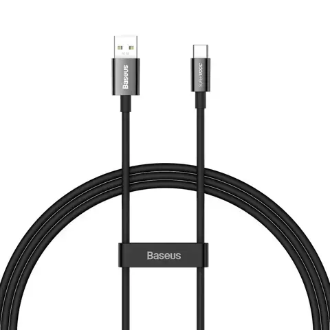 Baseus Superior Series SUPERVOOC USB-A auf USB-C Kabel 65W 1m schwarz