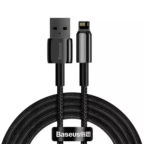 Baseus Tungsten USB-Kabel - Lightning 2,4 A 2 m schwarz (CALWJ-A01)