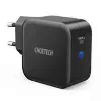 Choetech Fast GaN USB Ladegerät Typ C 61W 3A Stromversorgung Schwarz (Q6006)