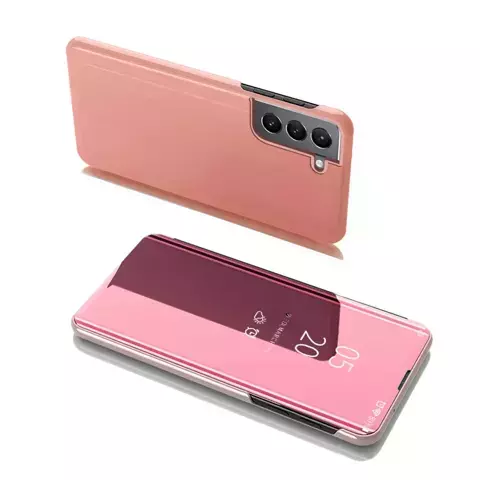 Clear View Case Klapphülle für Samsung Galaxy S22 (S22 Plus) pink