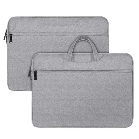 DUX DUCIS LBTC – Laptoptasche 13–13,9 Zoll, horizontale Handtasche – Hellgrau