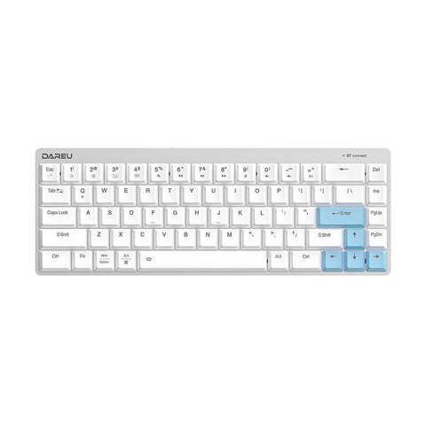 Dareu EK868 Bluetooth drahtlose mechanische Tastatur (weiß und blau)