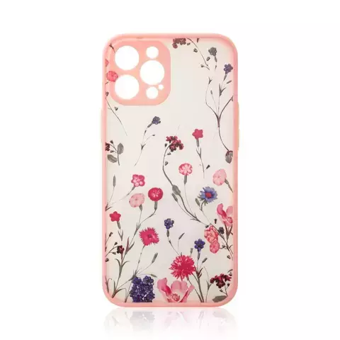 Design Case für iPhone 12 Pro Blumenrosa