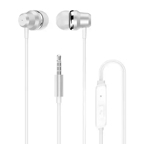 Dudao In-Ear-Kopfhörer Headset mit Fernbedienung und Mikrofon 3,5 mm Miniklinke weiß (X10 Pro weiß)