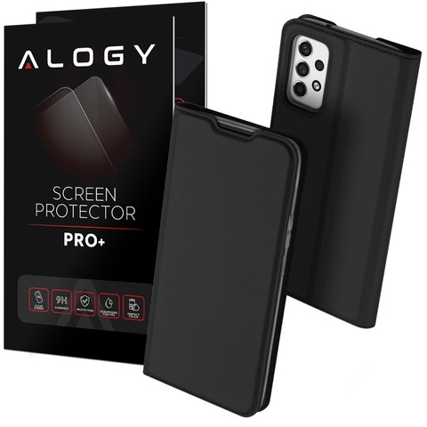 Dux Ducis Skin Pro Flip Schutzhülle Leder für Samsung Galaxy A53 5G Schwarz Glas