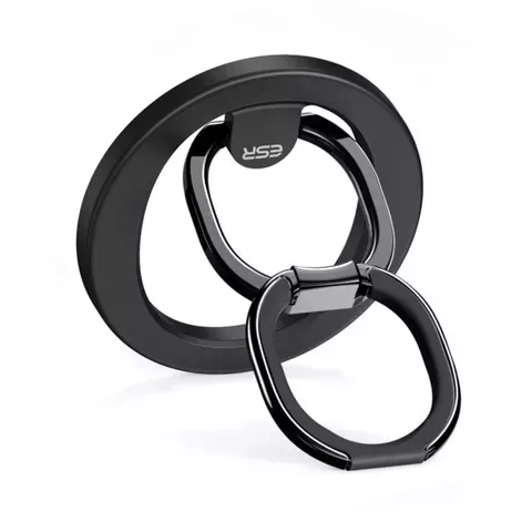 ESR HaloLock magnetischer MagSafe-Ringständer für Finger-Telefon, Schwarz