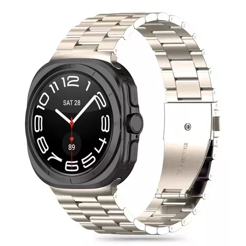 Edelstahlarmband für Samsung Galaxy Watch Ultra (47 mm) Titan