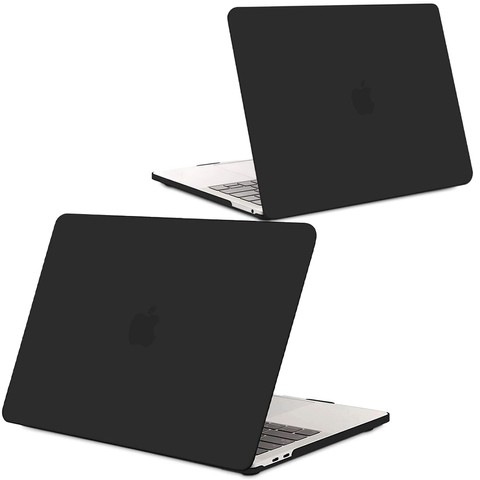 Etui Alogy Hard Case matt für Apple MacBook Pro 13 M1 2021 Schwarz