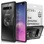 Etui Alogy Ring Holder Clear Armor für Samsung Galaxy S10 Plus schwarz