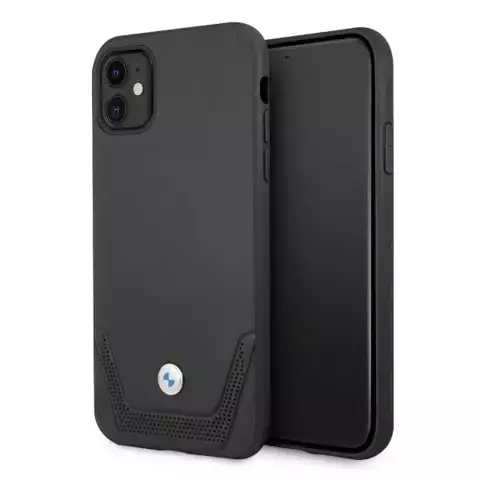 Etui BMW BMHCN61RSWPK für Apple iPhone 11/ XR Hardcase Leder perforiert