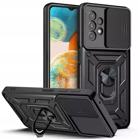 Etui CamShield Pro für Samsung Galaxy A23 5G Schwarz