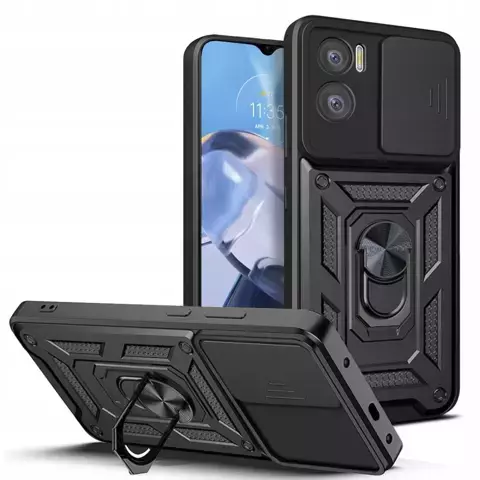 Etui Camshield Pro für Motorola Moto E22 / E22i Schwarz