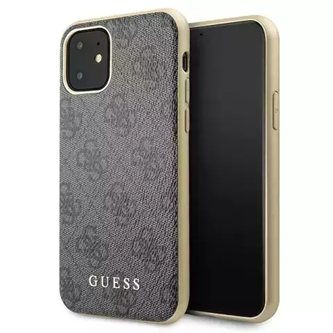 Etui Guess GUHCN61G4GG für Apple iPhone 11 6,1" / Xr szary/grey Hard Case 4G Collection