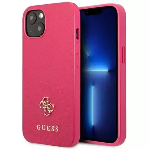 Etui Guess GUHCP13SPS4MF für iPhone 13 mini 5,4" Hardcase Saffiano 4G Small Metal Logo