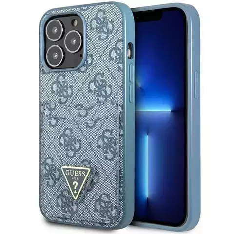 Etui Guess GUHCP13XP4TPB für iPhone 13 Pro Max 6,7" Hardcase 4G Triangle Logo Cardslot