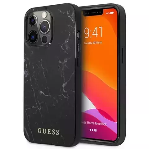 Etui Guess GUHCP13XPCUMABK für iPhone 13 Pro Max 6,7" Hardcase Marmor