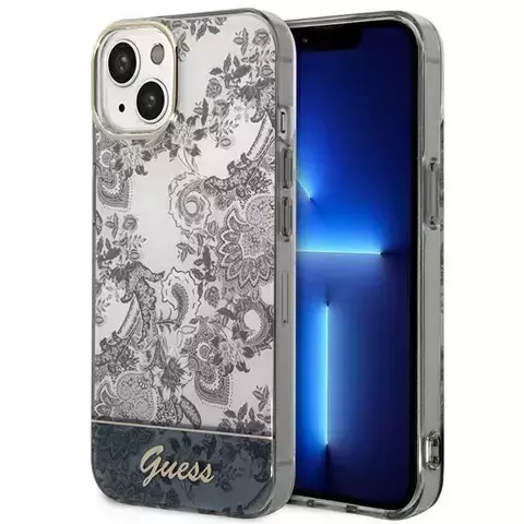 Etui Guess GUHCP14MHGPLHG für Apple iPhone 14 Plus 6,7" szary/grey Hardcase Porcelain Collection