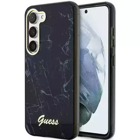 Etui Guess GUHCS23MPCUMAK für Samsung Galaxy S23 Plus S916 Czarny/Black Hardcase Marble