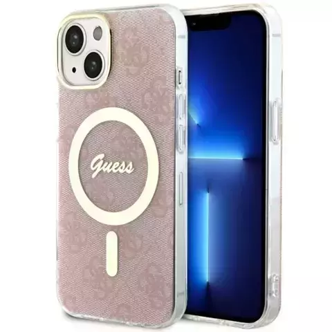 Etui Guess GUHMP14MH4STP für iPhone 14 Plus 6,7" Hardcase 4G MagSafe