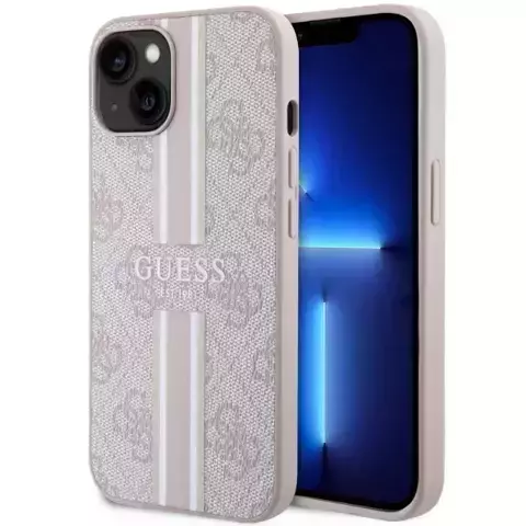 Etui Guess GUHMP14SP4RPSP für iPhone 14 6,1" Hardcase 4G bedruckte Streifen MagSafe