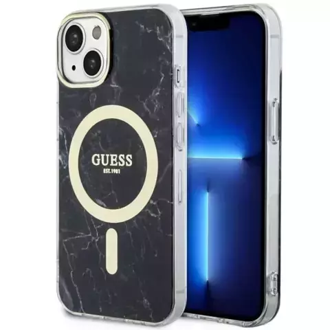 Etui Guess GUHMP14SPCUMAK für iPhone 14 6,1" Hardcase Marble MagSafe