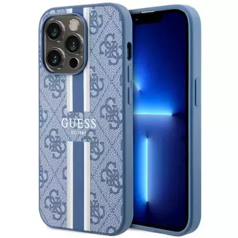 Etui Guess GUHMP14XP4RPSB für iPhone 14 Pro Max 6,7" Hardcase 4G bedruckte Streifen MagSafe